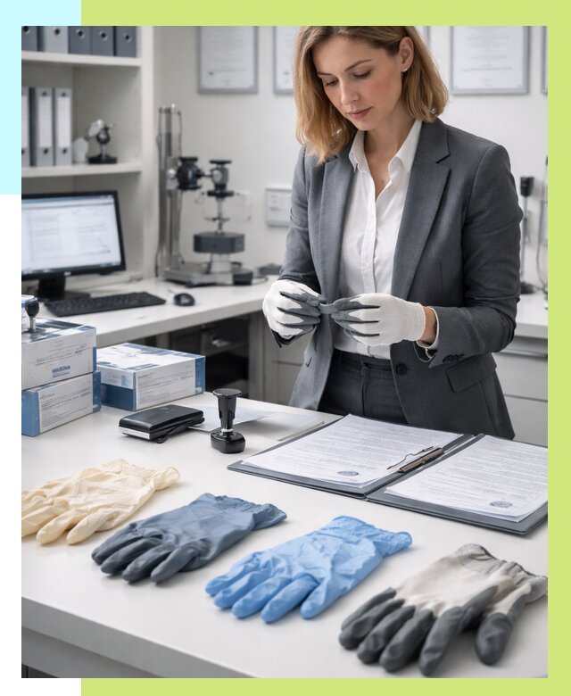 Сертификация перчаток в Краснокамске от 8616 р. | Алешин-Кнм