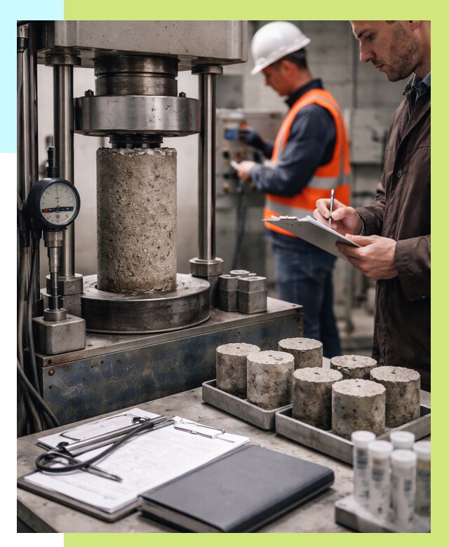 Сертификация бетона в Краснокамске от 30411 р. сертификат | Алешин-Кнм