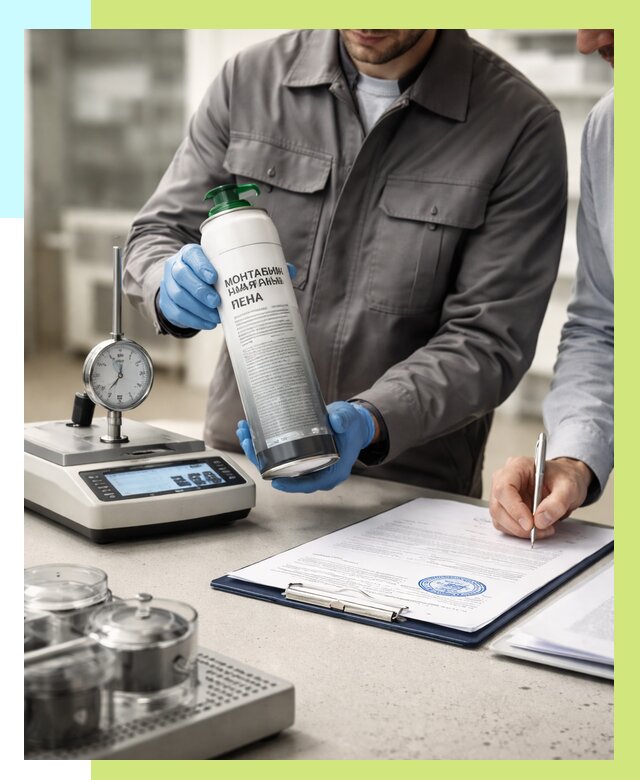 Сертификация монтажной пены в Краснокамске от 15206 р. | Алешин-Кнм