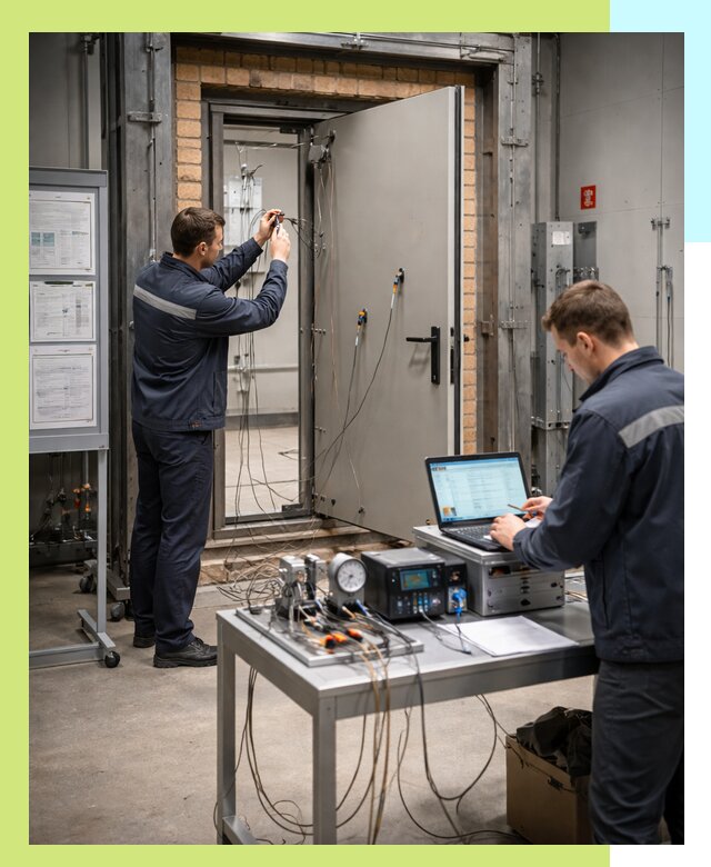 Сертификация противопожарных дверей в Краснокамске по ГОСТ и ТР