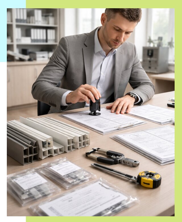 Сертификация ПВХ продукции в Краснокамске от 8616 р., Алешин-Кнм