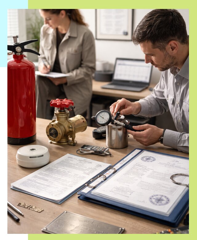 Сертификация пожарного оборудования в Краснокамске от 15206 р.|Алешин-Кнм