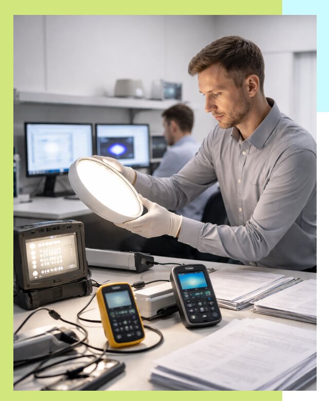 Сертификация светильников в Краснокамске: испытания и оформление