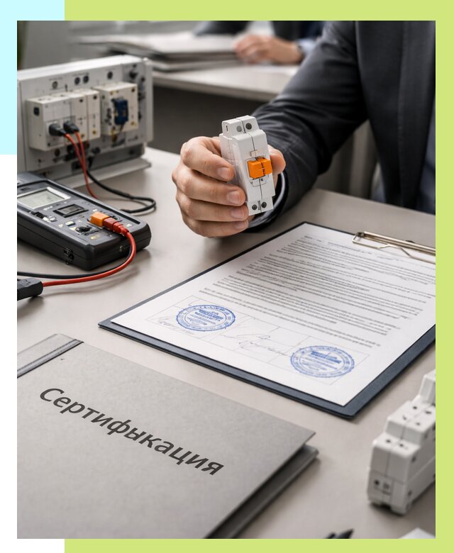 Сертификация выключателей под ключ в Краснокамске от 15206 р. | Алешин-Кнм