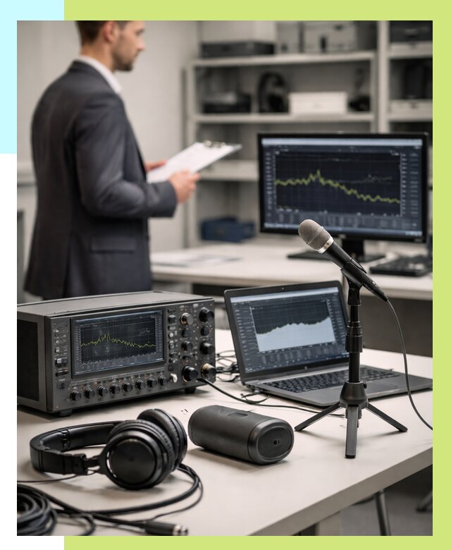 Сертификация аудиотехники в Краснокамске от 15206 р., Алешин-Кнм