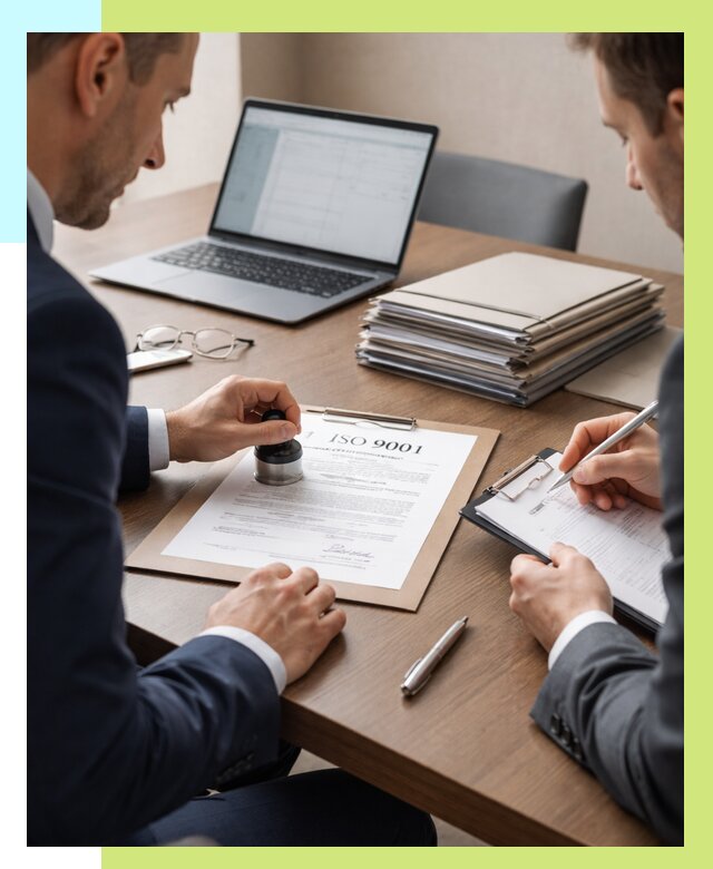 Сертификат ISO 9001 в Краснокамске купить от 81096 р. | Алешин-Кнм