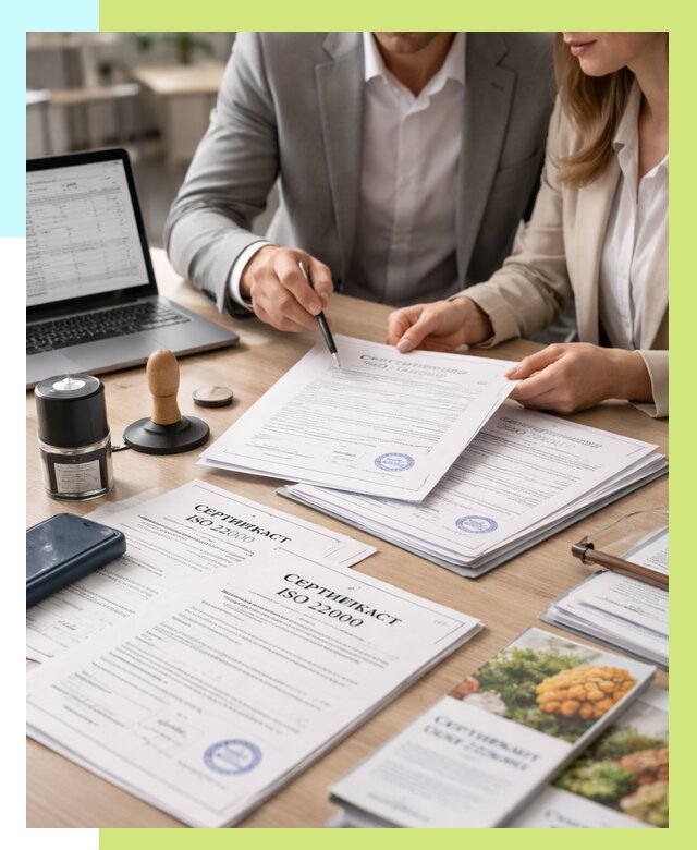 Сертификат ISO 22000 в Краснокамске от 40548 р. под ключ | Алешин-Кнм