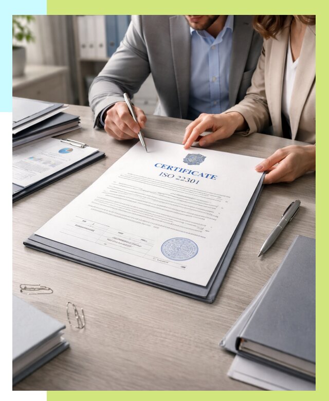 Сертификат ISO 22301 в Краснокамске от 45617 р. | Алешин-Кнм срочно