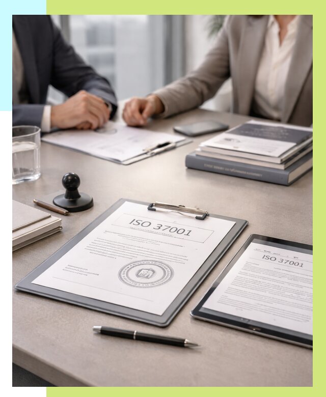 Сертификат ISO 37001 в Краснокамске оформить от 121644 р. Алешин-Кнм